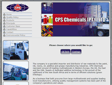 Tablet Screenshot of cpschemicals.co.za